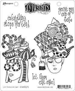 Dyan Reaveley's Dylusions Cling Stamp - LET THEM EAT CAKE DYR80275 (Retired) - Imagen 1 de 1