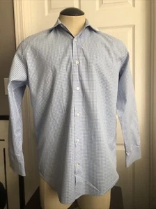 Banana Republic Dress Shirt Men’s Size M Blue/White - Picture 1 of 12