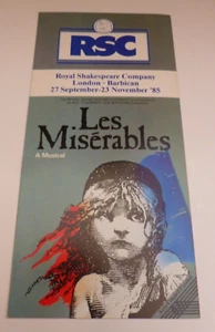 Les Miserables Original RSC Cast Barbican Flyer 27 Sep- 23 Nov 1985 Michael Ball - Picture 1 of 4