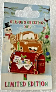 Disney Pins PP93428 WDW Tow Mater Auguri Stagione Cassetta Postale Vacanze Natale - Foto 1 di 5