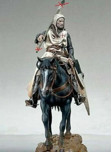 90mm Resin Figur Modellbausatz Krieger Ritter Ost Kreuzritter (ohne Fahnenmast) unbemalt - Bild 1 von 12