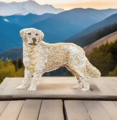 Golden Retriever Dog Patch Embroidered Iron-on (3" in) - Image 1 of 4