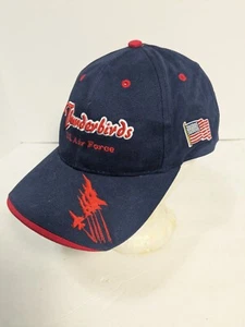 U. S. Air Force Thunderbird Baseball Cap Strap Back Adjustable Blue Red Airwave - Picture 1 of 7