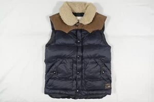 Ralph Lauren Denim & Supply Vest Jacket Navy Brown RARE S - Picture 1 of 5