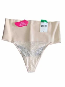 Maidenform Damen Tame Your Tummy Shaping Tanga Beige Spitze Größe L No Pinch Waist - Bild 1 von 6