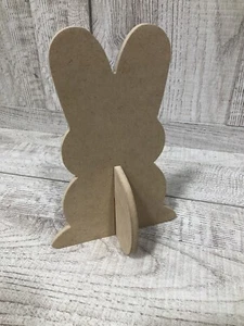 8" Zum Selbermachen Häschen Holz 2-teiliger Ständer 1/4 Zoll dick MDF Holz Farbe Set - Bild 1 von 5