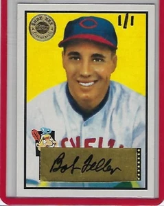 2003 Topps Shoe Box '1952' Bob Feller Authentic Signed Autograph Auto 1/1 COA - Picture 1 of 2