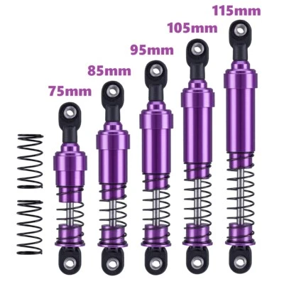 Big Bore Shocks Oil Filled 75- 115mm For 1/10 RC Crawler LCG Rig Capra SCX10 DIY - Image 1 of 4