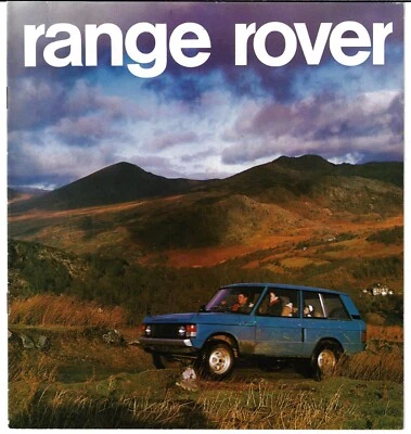 Range Rover Design & Development c1970-1971 UK Market Sales Brochure Style Auto - Image 1 of 2