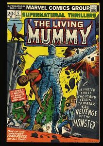 Supernatural Thrillers (1972) #5 VF+ 8.5 1st Appearance Living Mummy! Marvel