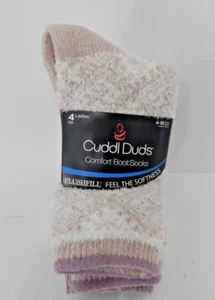 Cuddl Duds Plüschfüllung Komfort Stiefelsocken Damen 4-10 vier Paar mehrfarbig NEU - Bild 1 von 7
