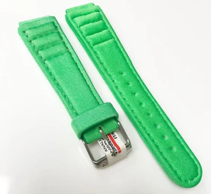 Correa de reloj Morellato original analérgico verde plateado tono plateado 18 mm - Imagen 1 de 1