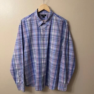 Camisa J.Crew Para Hombre Multicolor A Cuadros Con Botones Manga Larga Informal Talla XL - Imagen 1 de 9