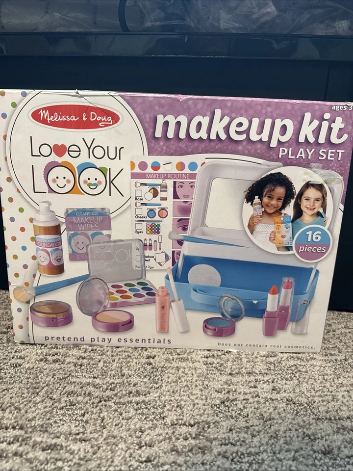 Melissa & Doug Love Your LOOK Pretend Makeup Kit Toy Play Set for Girls Age 3