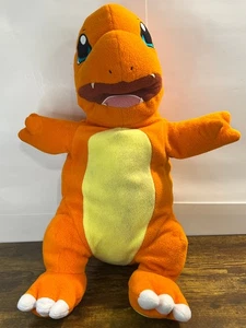 POKEMON VINTAGE ANNI 90 CHARMANDER POKEMON RITIRATO ENORME corpo cuscino figura imbottita RARO - Foto 1 di 5