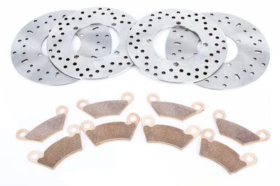 15-17 Polaris 570 Sportsman X2 EPS/EFI Front & Rear Brake Rotors & Brake Pads — 第 1/4 张图片