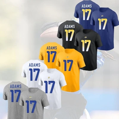 Davante Adams #17 Jugador del equipo de Los Ángeles 2025 Nombre y número Favorito de los fanáticos Foto 1 de 3