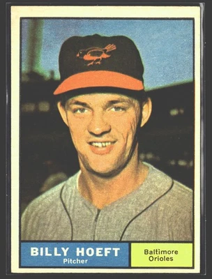 1961 Topps #256 Billy Hoeft Foto 1 de 2