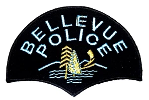 Parche Policía BELLEVUE WASHINGTON WA VINTAGE MALLA ANTIGUA DORADO MYLAR 2N - Imagen 1 de 2