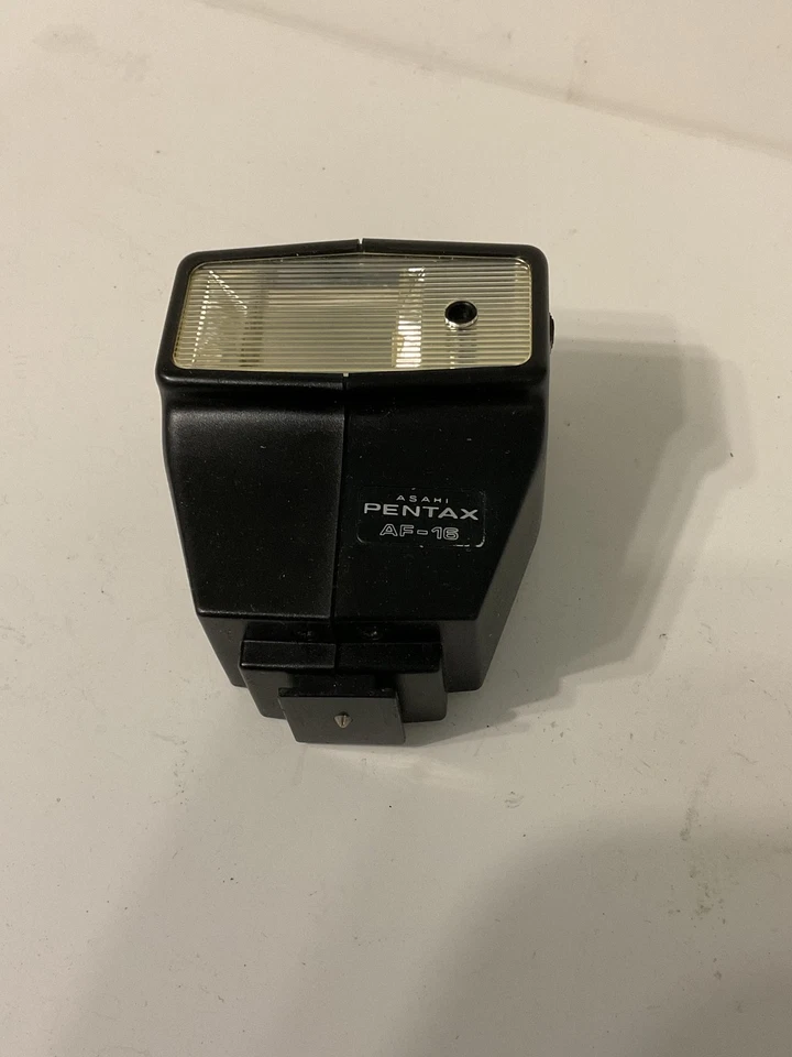 Flash de montaje en zapata para cámara Asahi Pentax AF-16 de colección PROBADO Y FUNCIONANDO Foto 1 de 2