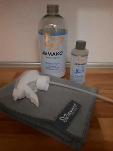 Jemako® JOi - Set Glas-Reiniger-Set 80 ml Konzentrat für 500 ml + Profituch S - Bild 1 von 2