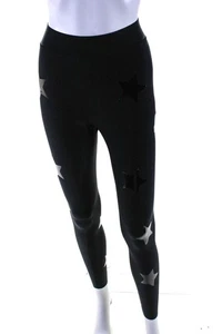 Leggings recortados Ultracor para mujer con estampado de estrellas negros talla extra pequeños - Imagen 1 de 6