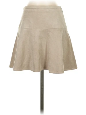 Falda XXS de cuero sintético marrón BCBGMAXAZRIA para mujer Foto 1 de 2