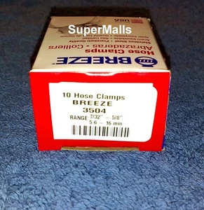 10 Clamps Per Box Breeze Stainless Steel Hose Clamp SAE Size 4 7/32 X 5/8" USA - Bild 1 von 2