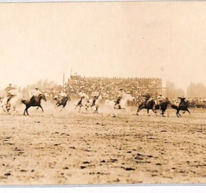 USA RODEO Postcard c.1945 *Pendleton Round-Up* Real Photo HORSES {samwells}PH155 - Picture 1 of 12