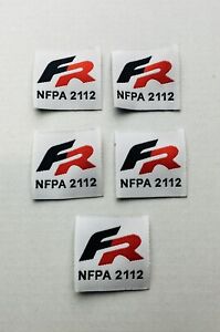 5 FR NFPA 2112 Sew On Patch / Tag Fire Retardant Pants Shirt Jacket