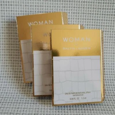 Lote 3X Ralph Lauren Mujer Eau de Parfum EDP Muestra Spray Vial 0.04 OZ/1.2 ML Foto 1 de 2