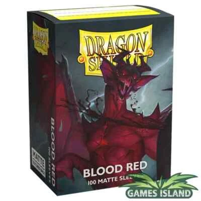 Dragon Shield - Standard Sleeves Matte - Blood Red - 100 sleeves