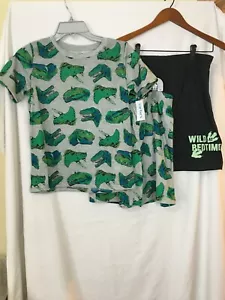 New Carter's Boys Dinosaur Poly Pajama 3 pc Set Kid many sizes - Picture 1 of 3