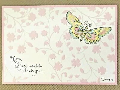 Tarjeta de felicitación Hallmark Día de la Madre "Mamá, solo quiero agradecerte..." NUEVA (A32) Foto 1 de 4