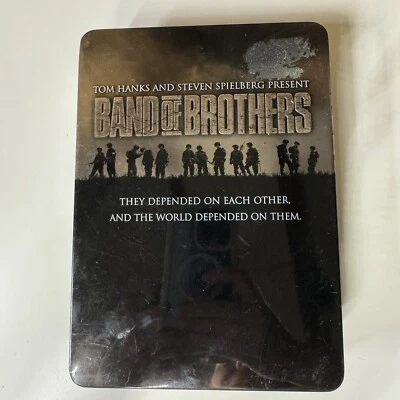 Band of Brothers (DVD, 2002, 6-Disc Set Tin Box Case) Tom Hanks Steven Spielberg - Image 1 of 4