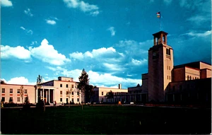 Postcard Santa Fe New Mexico Capitol Building Vintage Unposted Chrome Era - Picture 1 of 2