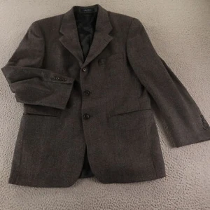 Vintage Tweed Sakko S grau Fischgrät 100% Wolle Blazer Chaps Ralph Lauren 38 S - Bild 1 von 18