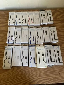 Lot Of (21) At&T Charge Sync Cable For Micro USB Wholesale - Picture 1 of 3
