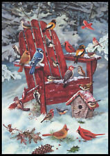 Greeting Card - Bird Chipmunk - Greg Giordano - Christmas - 0048