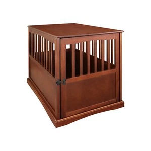Casual Home Wooden Pet Crate, End Table, Large, New Walnut - Picture 1 of 8