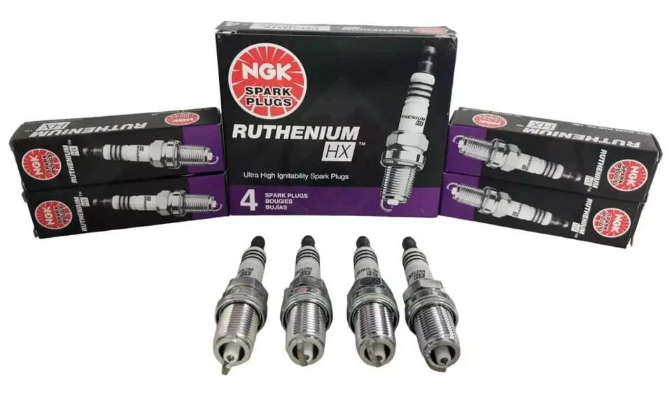 Juego de 4 bujías NGK RUTHENIUM HX LTR6BHX 90495 para 16-19 CAMARO TURBO 2.OL Foto 1 de 3