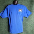 Naps Anchorage Alaska XL Blue T-Shirt Moose Eagle Bear Short Sleeve vintage 
