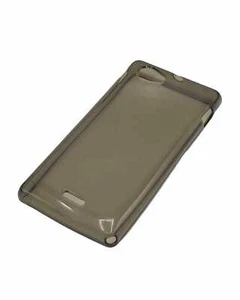 Cover per Sony Ericsson Xperia J custodia cellulare in tpu trasparente nero fumè - Foto 1 di 1