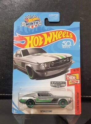 Hot Wheels Zamac _ 2018 #006 _ 1/64 _ '67 Mustang / Then & Now #4/10 - Photo 1/3