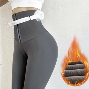 Solid High Waist Leggings Women Breasted Sports Gym Girl Leggins Mujer... - Picture 1 of 7