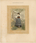A. Brown. Vintage Albumen Print Swiss, Canton of Zug Costumes  Print a