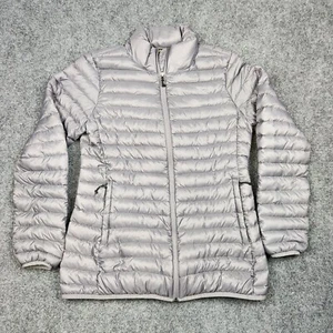 Cabelas Puffer Jacket Mens Medium Duck Down Coat Full Zip Light Outdoor Hiking - Picture 1 of 8