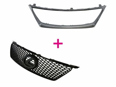 IS250/IS350/IS220D 05-08 GRADE PRÉ-FACELIFT ESTILO ISF preto fosco V2 para LEXUS - Imagem 1 de 4