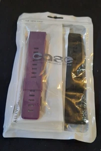 CASSA CINTURINO OROLOGIO SILICONE SET DI 2 UNO BORDEAUX E UNO NERO NUOVO - Foto 1 di 2