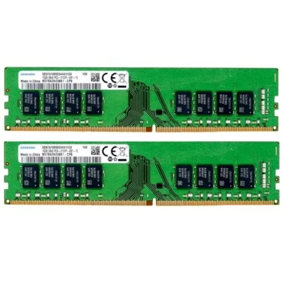 Samsung 32GB (2X16GB) DDR4 2133MHz PC4-17000 UDIMM Memory Ram M378A2K43BB1-CPB - Image 1 of 4